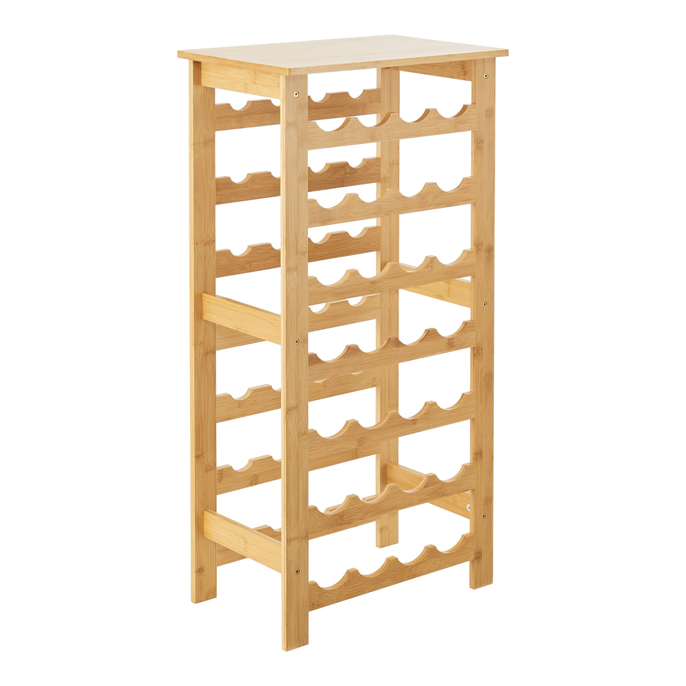 Vinställ Äänekoski 94x47x29 cm bambu natur [en.casa] - premiumXL