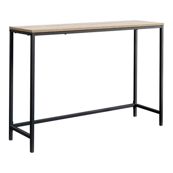 Konsolbord Kronoby 80 x 100 x 30 cm Svart/Träutseende [en.casa] TR