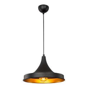 Taklampa Bamber Bridge 22,5 x 32,5 cm 1-lågig Svart / Mässingsfärgad [lux.pro]