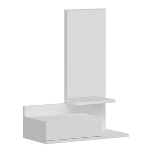 Väggskåp med spegel Gundsø 20x60x30 cm vit [en.casa]