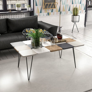 Soffbord Give 44x110x66 cm Mångfärgad [en.casa]