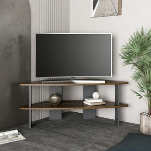 TV-bord Fredensborg 45x116x40 cm Återvunnet trä-look / Antracit [en.casa]