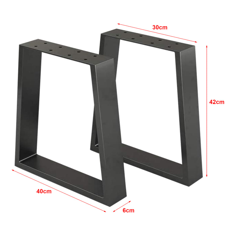 Måttskiss Marstal bordsstativ 42x40cm svart [en.casa]