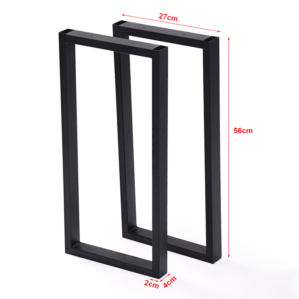 Bordstativ Møldrup 56x27cm Svart [en.casa] - premiumXL