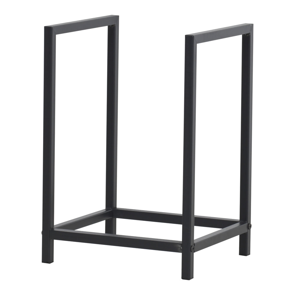Vedställ Torsås 40x30x50cm i stål svart [en.casa] - premiumXL