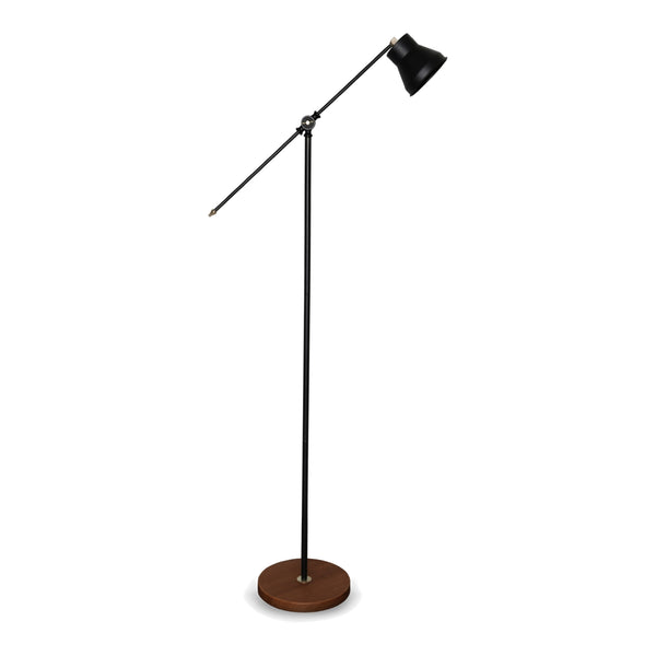 Golvlampa Peterborough Svart [lux.pro]