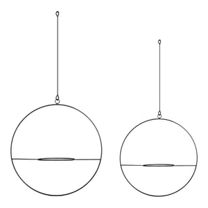 Växthängare Opsterland i 2-pack Svart [en.casa]