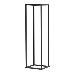 Vedförvaringshylla Tibro Stål 35x35x120 cm Svart [en.casa]