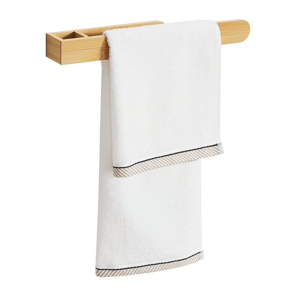 Handduskhållare Tønsberg 38x5x4 cm bambu [en.casa]