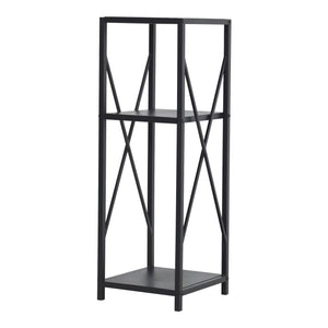 Vedställ Tinglev stål 34x34x105,5 cm svart [en.casa]