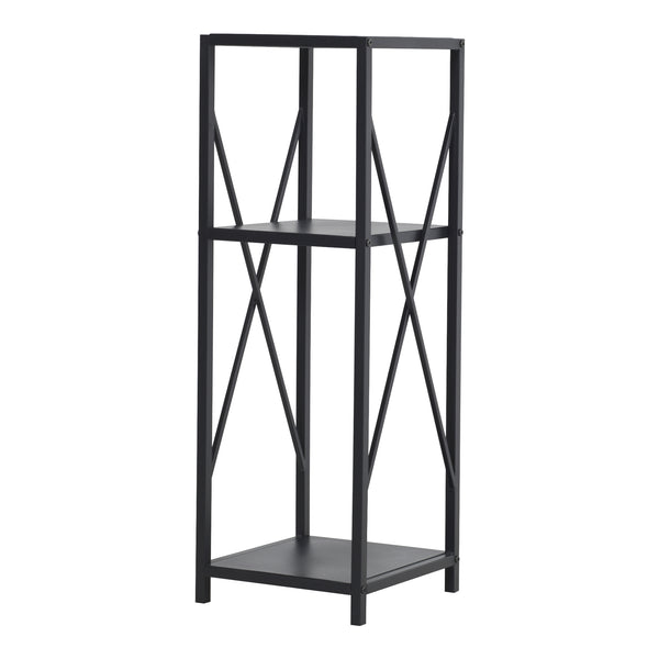 Vedställ Tinglev stål 34x34x105,5 cm svart [en.casa]