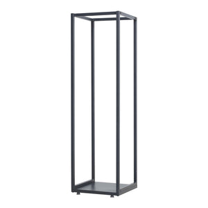 Vedträshylla Tornved Stål 35x35x120 cm Svart [en.casa]