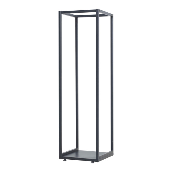 Vedträshylla Tornved Stål 35x35x120 cm Svart [en.casa]