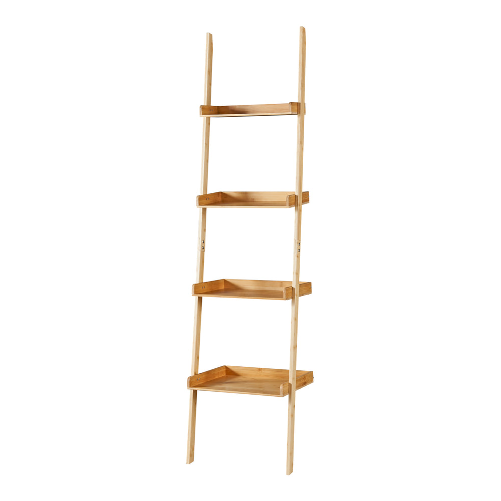 Steghylla Göinge med 4 hyllor bambu [en.casa] - premiumXL