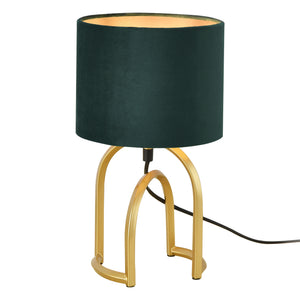 Bordslampa Smethwick 33,5xØ18 cm guld mörkgrön [lux.pro]