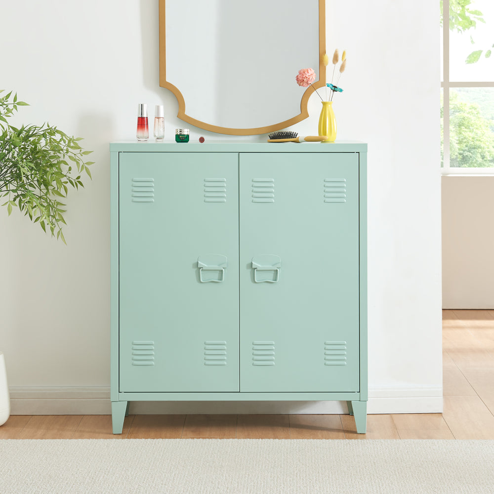 Kontorsskåp Oripää stål [en.casa]