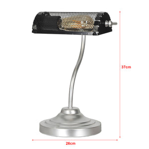 Bordslampa Ditton silver/svart [lux.pro]