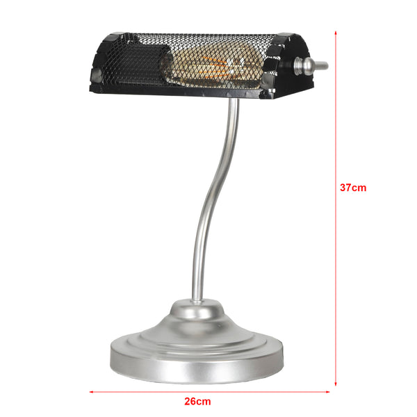Bordslampa Ditton silver/svart [lux.pro]