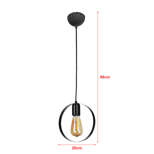 Taklampa Cirencester Svart [lux.pro]