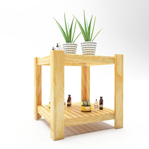 Soffbord Malax 54x54x45 cm furu [en.casa] 