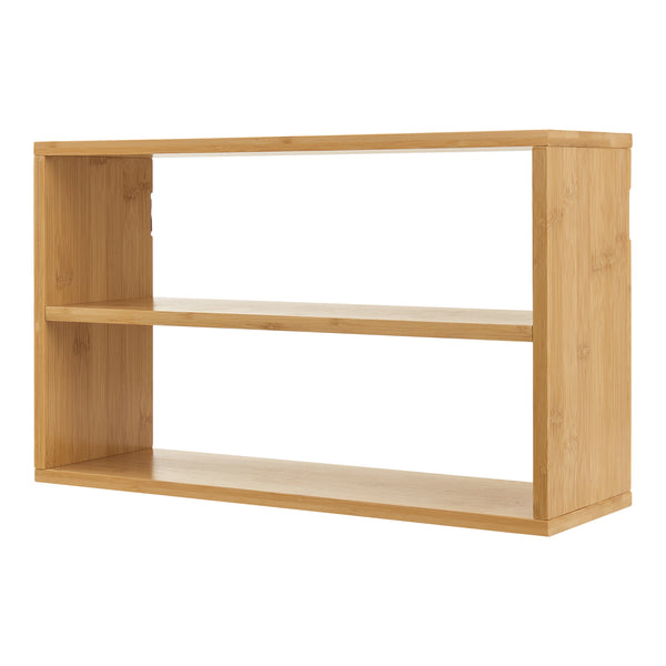 Vägghylla Gol 50x15x30 cm bambu [en.casa]