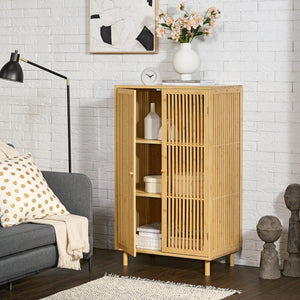 Grong sidoskåp i bambu [en.casa]