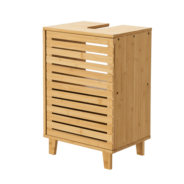 Tvättställsskåp Iveland 60x40x30cm Bambus [en.casa]