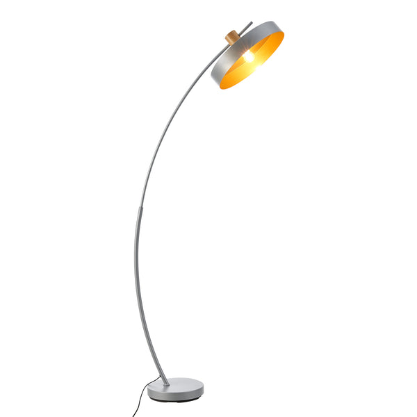 Golvlampa Stafford 159x75x35 cm metall grå [lux.pro]