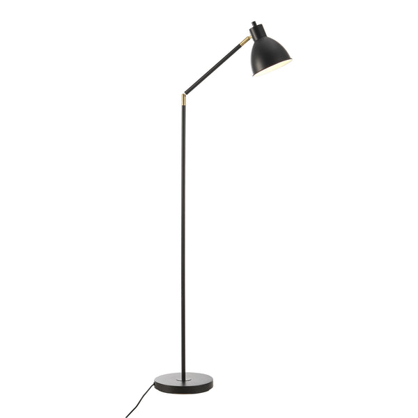 Golvlampa Stockport 139x59x23 cm svart guld metall [lux.pro] 
