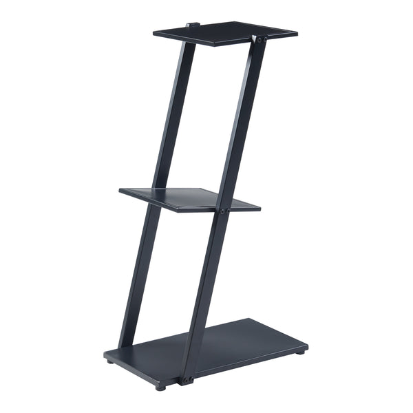 Stående hylla Rollag 72x40x25cm metall svart [en.casa]