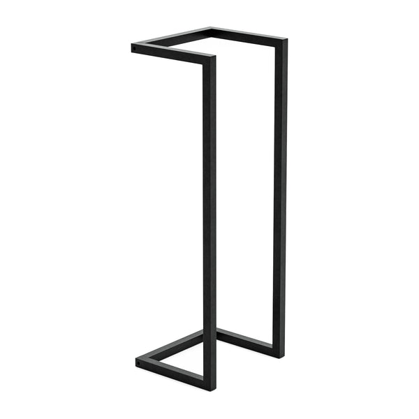 Loppa handdukstork 70x25x20 cm svart [en.casa]
