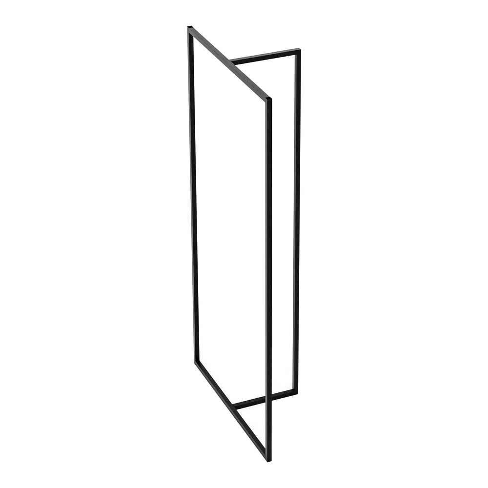 Garderobställ Hurdal 160x80x32cm Svart [en.casa] - premiumXL