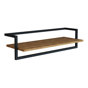 Väggklädhängare Evje 80x30x20cm träfärger/svart [en.casa]