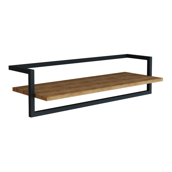 Väggklädhängare Evje 80x30x20cm träfärger/svart [en.casa]