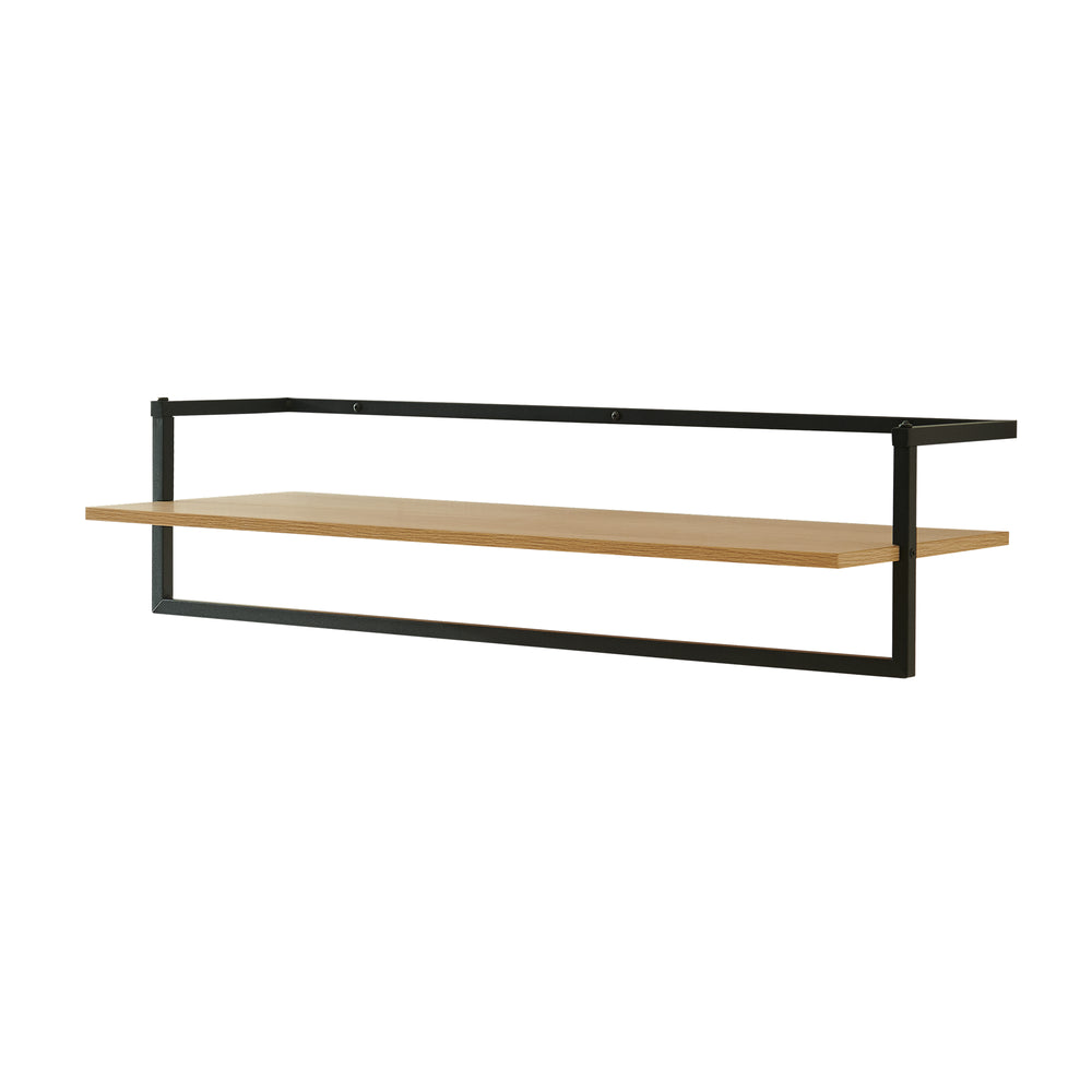 Väggklädhängare Evje 80x30x20cm träfärger/svart [en.casa]