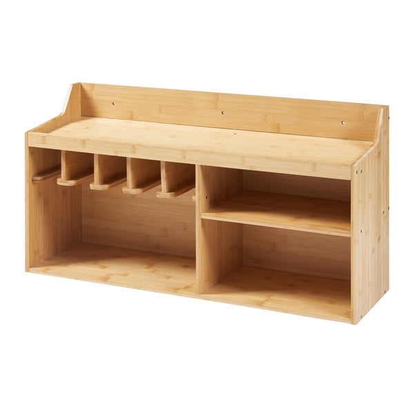 Verktygsorganisatör Gjemnes 86x25x45 cm bambu [en.casa]
