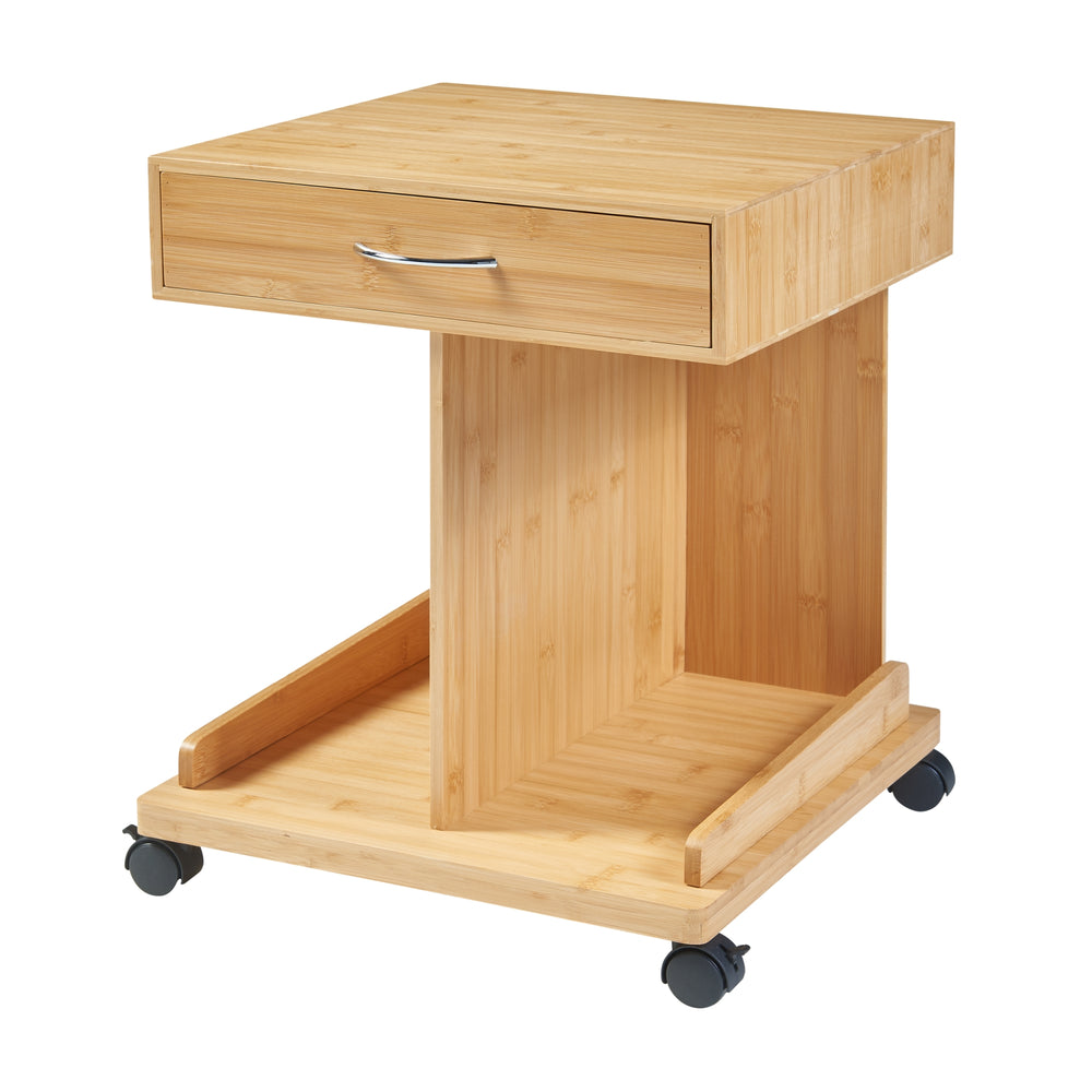 Rullbord Jokkmokk 56,5x43x43 cm bambu [en.casa] - premiumXL