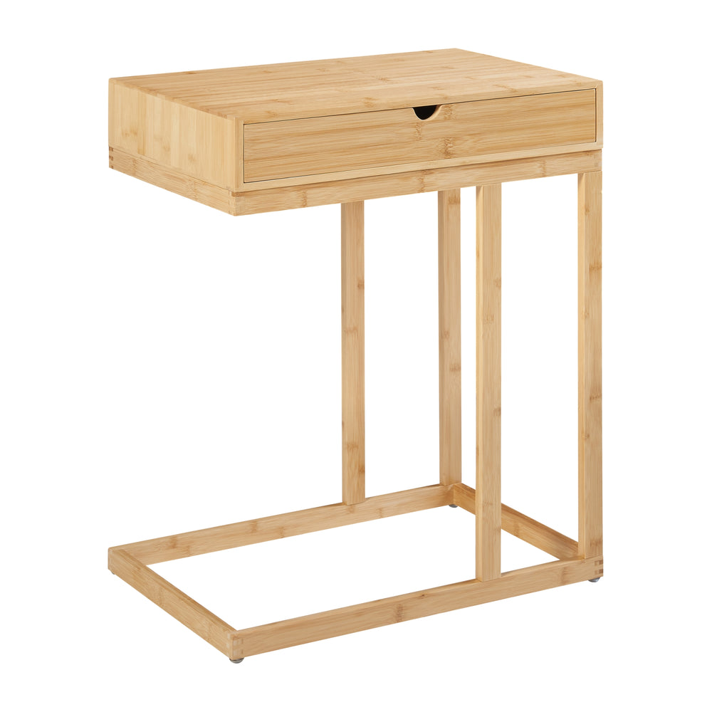 Laptoptisch Kåfjord med låda bambu [en.casa] - premiumXL