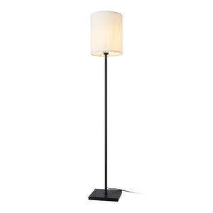 Golvlampa Solna Ø28x157,5 cm textil vit [lux.pro] 