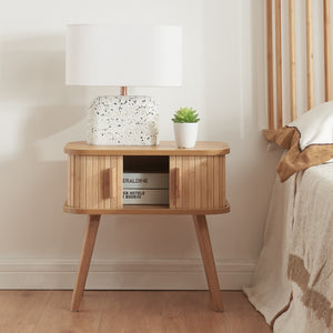 Sidobord Nordkapp 48x30x45 cm bambu [en.casa] 