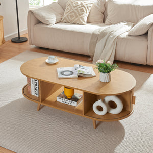 Soffbord Nordkapp 120x55x40 cm bambu [en.casa] 
