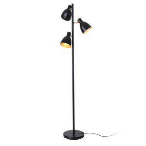 Witney 3-ljus golvlampa metall svart [lux.pro]