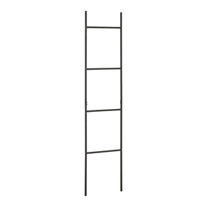Handduksstege Bodø stål 176x38 cm svart [en.casa]