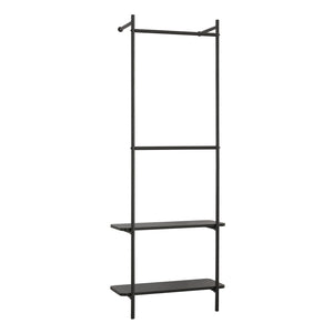 Väggklädhängare Bremanger 162x60x26cm svart [en.casa]