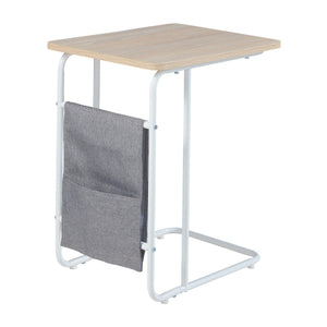 Laptopbord Dyrøy 56x48x37cm vit/ek [en.casa]