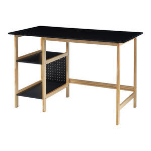 Skrivbord Dønna 120x60x75cm Svart/Träfärgat [en.casa]