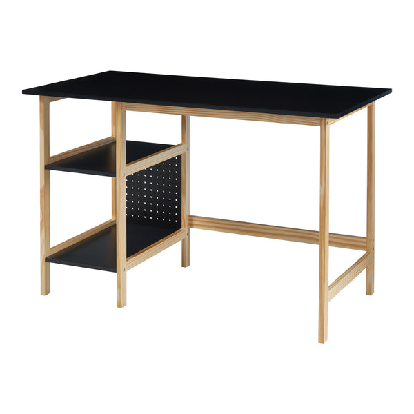 Skrivbord Dønna 120x60x75cm Svart/Träfärgat [en.casa]
