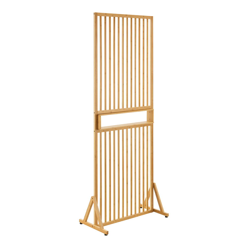 Rumsavdelare Fron 197x75,5x40 cm bambu [en.casa] - premiumXL