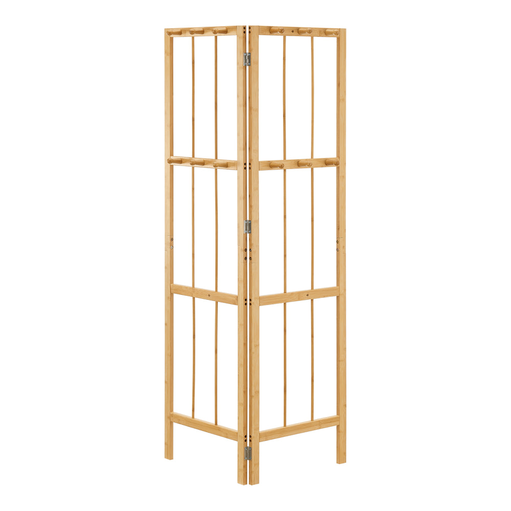 Hörngarderob Hyllestad 165,5x92x8cm bambu [en.casa] - premiumXL
