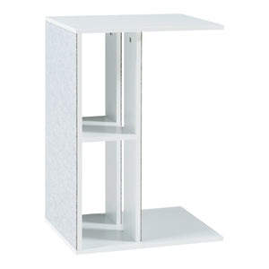 Sidobord med repyta Ljungby Vit [en.casa]